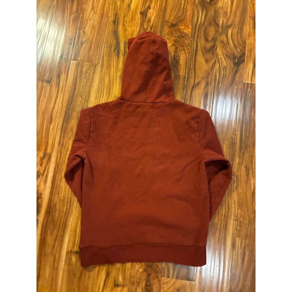 Aeropostale New York Graphic Hoodie Rust Orange Mens Small Sweatshirt 1987 Logo - Picture 3 of 7